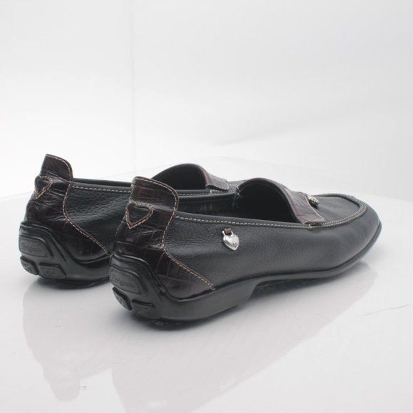 Brighton URSA Black Leather Elegant Driving Shoes Loafers 8.5N - Picture 10 of 16